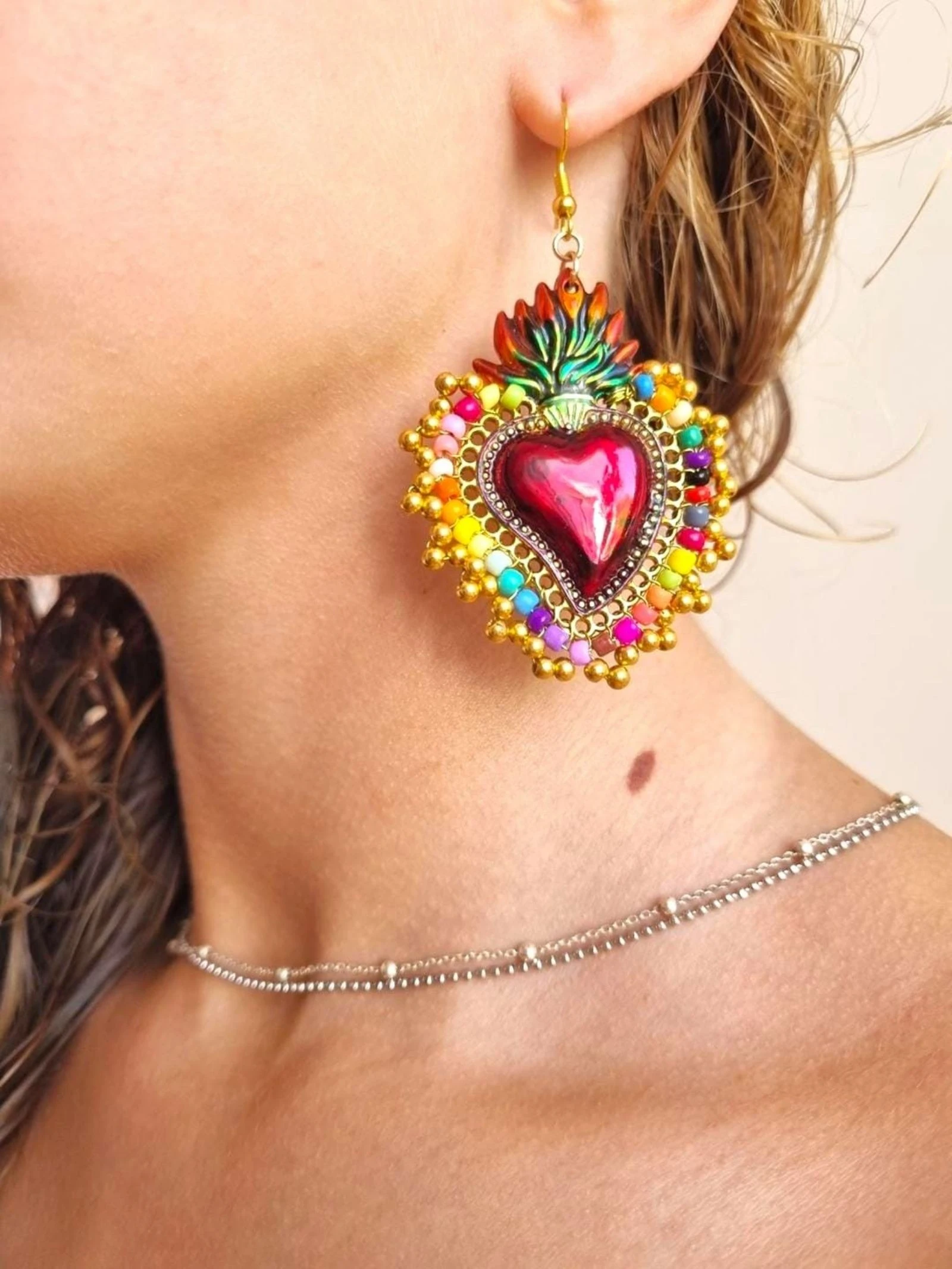 Pendientes Sacred Heart